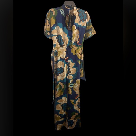 ZARA FLORAL PRINT JUMPSUIT XS NWT - Picture 3 of 11